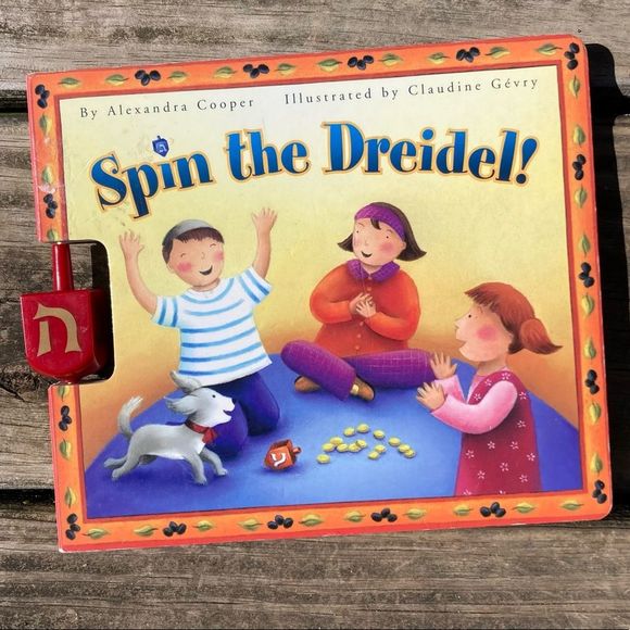 SPIN THE DREIDAL! CHILDRENS BOARD BOOK - Picture 1 of 6
